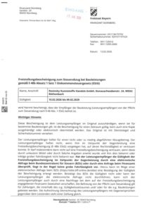 Freistellungsbescheinigung ab 2026